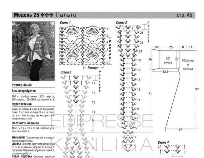 Схемы вязания крючком кардиганов для женщин модные с описанием